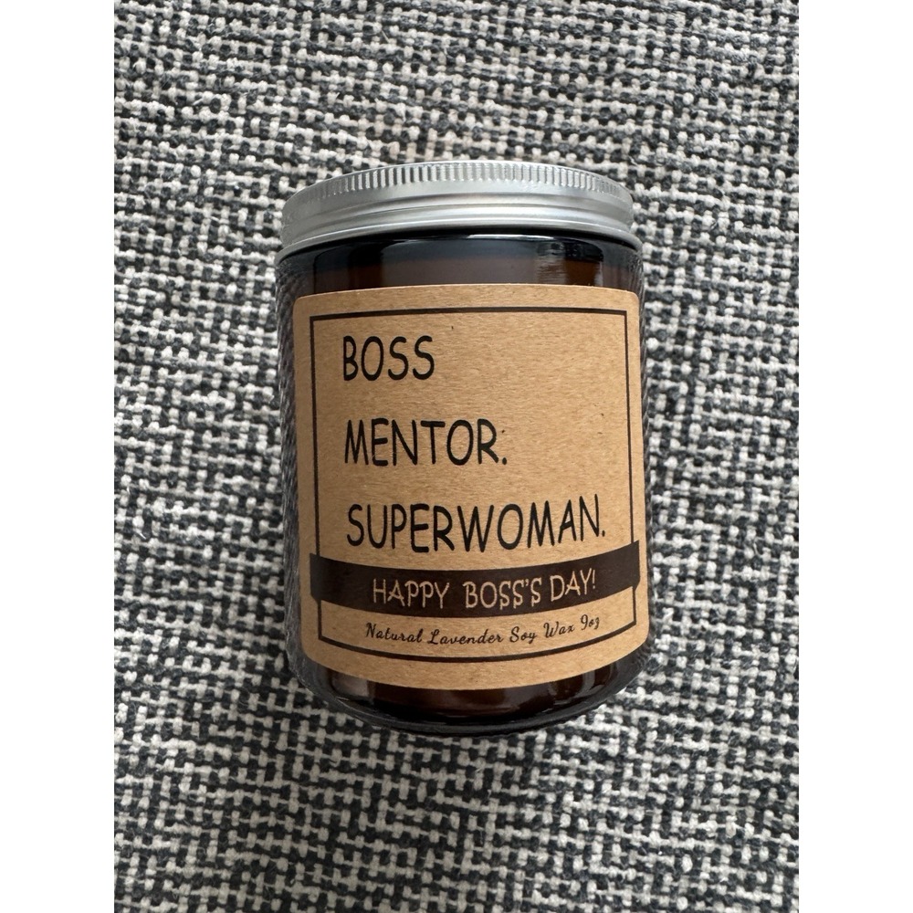 NEW Boss' Day Candle in a Lavender Scent Gift Superwoman